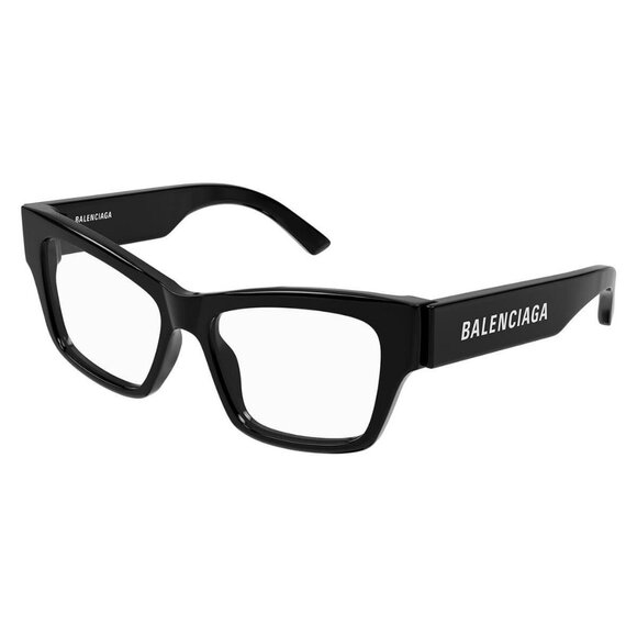 FX02294B New BALENCIAGA Black Cat Eye BB0378O 001 Glasses Women - Picture 1 of 5